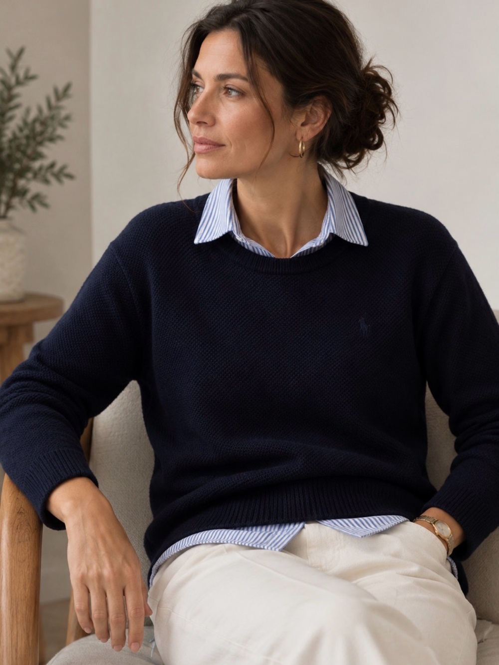 U.S.POLO Mixed Media Cotton blend WomenSweater XL